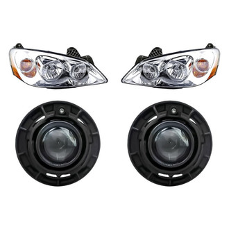 Pacific Best® - 4-Piece Kit (Driver and Passenger Side Headlights, Driver and Passenger Side Fog Lights) (Standard Line)