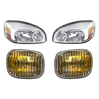 Pacific Best® - 4-Piece Kit (Driver and Passenger Side Headlights, Driver and Passenger Side DRL) (Standard Line)