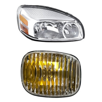 Pacific Best® - 2-Piece Kit (Passenger Side Headlight, Passenger Side DRL) (Standard Line)