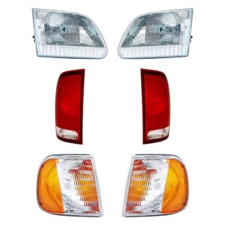 Pacific Best® - 6-Piece Kit (Driver and Passenger Side Headlights, Driver and Passenger Side Tail Lights, Driver and Passenger Side Turn Signal/Corner Lights) (Standard Line)