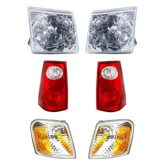 Pacific Best® - 6-Piece Kit (Driver and Passenger Side Headlights, Driver and Passenger Side Tail Lights, Driver and Passenger Side Turn Signal/Corner Lights) (Standard Line)