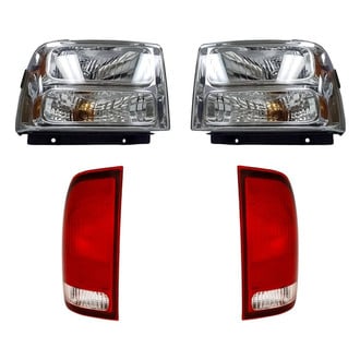 Pacific Best® - 4-Piece Kit (Driver and Passenger Side Headlights, Driver and Passenger Side Tail Lights) (Standard Line)