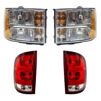 Pacific Best® - 4-Piece Kit (Driver and Passenger Side Headlights, Driver and Passenger Side Tail Lights) (Standard Line)