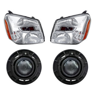 Pacific Best® - 4-Piece Kit (Driver and Passenger Side Headlights, Driver and Passenger Side Fog Lights) (Standard Line)