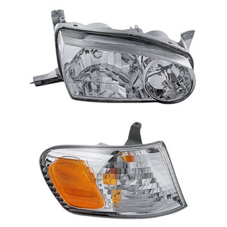 Pacific Best® - 2-Piece Kit (Passenger Side Headlight, Passenger Side Turn Signal/Corner Light) (Standard Line)