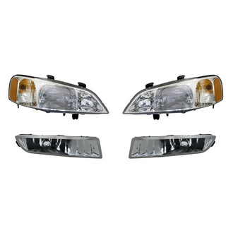 Pacific Best® - 4-Piece Kit (Driver and Passenger Side Headlights, Driver and Passenger Side Fog Lights) (Standard Line)