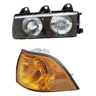 Pacific Best® - 2-Piece Kit (Driver Side Headlight, Driver Side Turn Signal/Corner Light) (Standard Line)