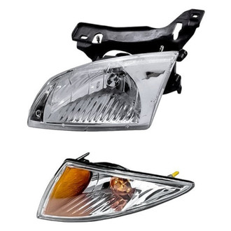 Pacific Best® - 2-Piece Kit (Driver Side Headlight, Driver Side Turn Signal/Corner Light) (Standard Line)