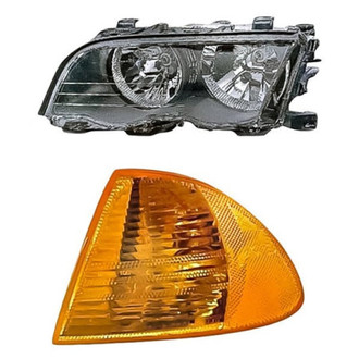 Pacific Best® - 2-Piece Kit (Driver Side Headlight, Driver Side Turn Signal/Corner Light) (Standard Line)