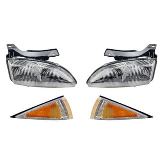 Pacific Best® - 4-Piece Kit (Driver and Passenger Side Headlights, Driver and Passenger Side Turn Signal/Corner Lights) (Standard Line)