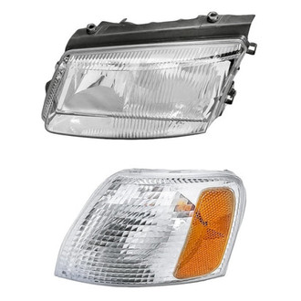 Pacific Best® - 2-Piece Kit (Driver Side Headlight, Driver Side Turn Signal/Corner Light) (Standard Line)