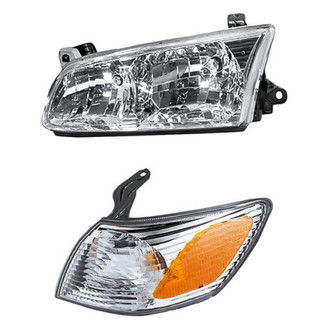 Pacific Best® - 2-Piece Kit (Driver Side Headlight, Driver Side Turn Signal/Corner Light) (Standard Line)