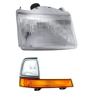 Pacific Best® - 2-Piece Kit (Passenger Side Headlight, Passenger Side Turn Signal/Parking Light) (Standard Line)