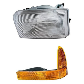 Pacific Best® - 2-Piece Kit (Driver Side Headlight, Driver Side Turn Signal/Parking Light) (Standard Line)