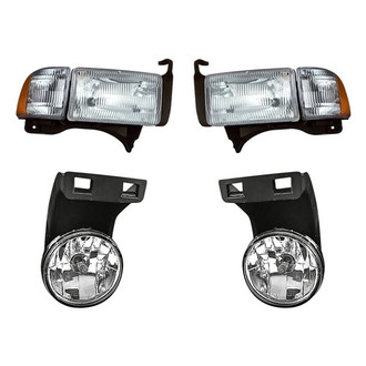 Pacific Best® - 4-Piece Kit (Driver and Passenger Side Headlights, Driver and Passenger Side Fog Lights) (Standard Line)
