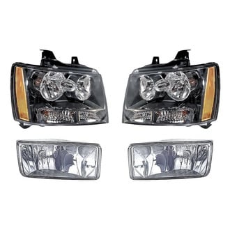 Pacific Best® - 4-Piece Kit (Driver and Passenger Side Headlights, Driver and Passenger Side Fog Lights) (Standard Line)