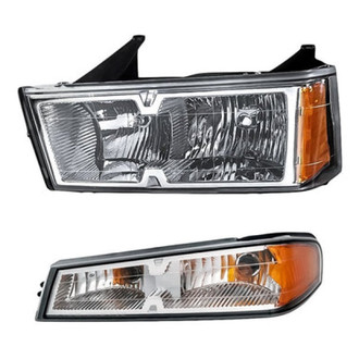 Pacific Best® - 2-Piece Kit (Driver Side Headlight, Driver Side Turn Signal/Parking Light) (Standard Line)