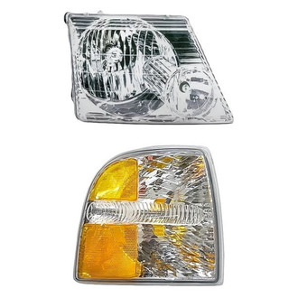 Pacific Best® - 2-Piece Kit (Passenger Side Headlight, Passenger Side Turn Signal/Corner Light) (Standard Line)