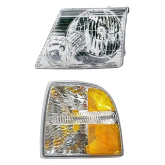 Pacific Best® - 2-Piece Kit (Driver Side Headlight, Driver Side Turn Signal/Corner Light) (Standard Line)