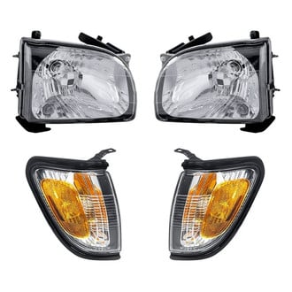 Pacific Best® - 4-Piece Kit (Driver and Passenger Side Headlights, Driver and Passenger Side Turn Signal/Corner Lights) (Standard Line)