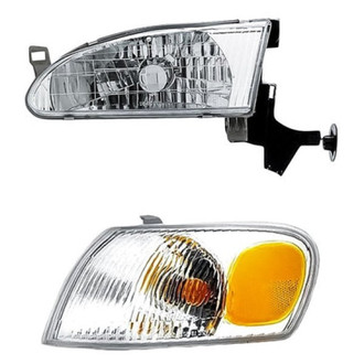 Pacific Best® - 2-Piece Kit (Driver Side Headlight, Driver Side Turn Signal/Corner Light) (Standard Line)