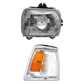 Pacific Best® - 2-Piece Kit (Passenger Side Headlight, Passenger Side Turn Signal/Corner Light) (Standard Line)