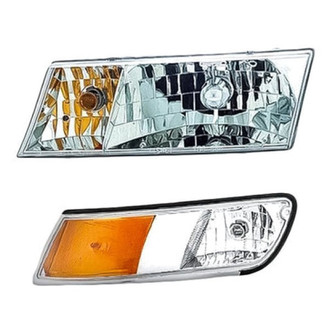 Pacific Best® - 2-Piece Kit (Driver Side Headlight, Driver Side Turn Signal/Corner Light) (Standard Line)