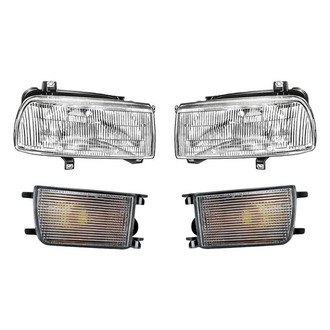 Pacific Best® - 4-Piece Kit (Driver and Passenger Side Headlights, Driver and Passenger Side Turn Signal/Parking Lights) (Standard Line)