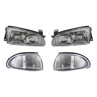 Pacific Best® - 4-Piece Kit (Driver and Passenger Side Headlights, Driver and Passenger Side Turn Signal/Corner Lights) (Standard Line)