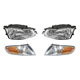 Pacific Best® - 4-Piece Kit (Driver and Passenger Side Headlights, Driver and Passenger Side Turn Signal/Corner Lights) (Standard Line)