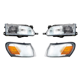 Pacific Best® - 4-Piece Kit (Driver and Passenger Side Headlights, Driver and Passenger Side Turn Signal/Corner Lights) (Standard Line)