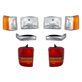 Pacific Best® - 8-Piece Kit (Driver and Passenger Side Headlights, Driver and Passenger Side Tail Lights, Driver and Passenger Side Turn Signal/Corner Lights, Driver and Passenger Side Turn Signal/Parking Lights) (Standard Line)
