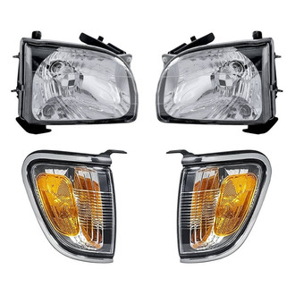Pacific Best® - 4-Piece Kit (Driver and Passenger Side Headlights, Driver and Passenger Side Turn Signal/Corner Lights) (Standard Line)
