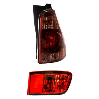 Pacific Best® - Replacement 2-Piece Kit (Passenger Side Tail Light, Rear Passenger Side Bumper Reflector) (Standard Line)