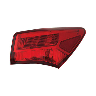 Pacific Best® - Passenger Side Outer Replacement Tail Light (CAPA Certified)