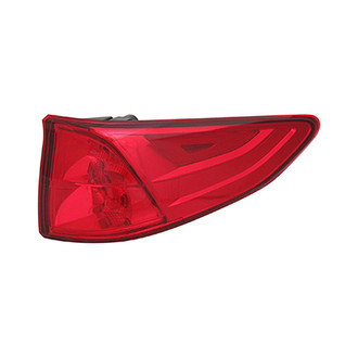 Pacific Best® - Passenger Side Outer Replacement Tail Light (CAPA Certified)