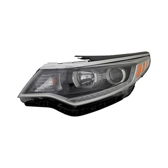 Pacific Best® - Driver Side Replacement Headlight (Standard Line)