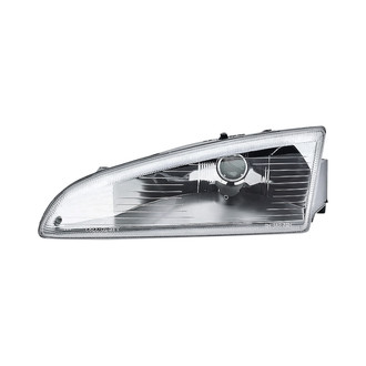 Pacific Best® - Driver Side Replacement Headlight Lens and Housing (Standard Line)