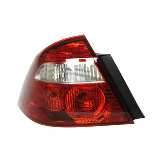 Pacific Best® - Driver Side Outer Replacement Tail Light Lens and Housing (CAPA Certified)