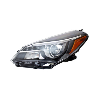 Pacific Best® - Driver Side Replacement Headlight Lens and Housing (CAPA Certified)