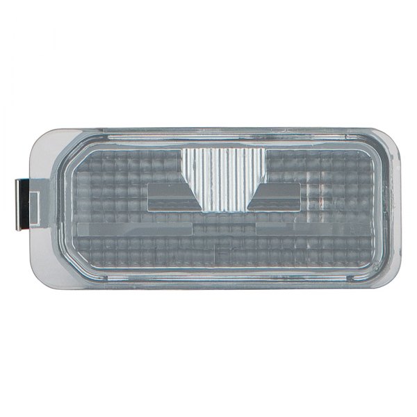 Pacific Best® - Driver Side License Plate Light Lens and Housing