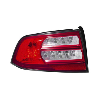 Pacific Best® - Driver Side Replacement Tail Light Lens and Housing (CAPA Certified)