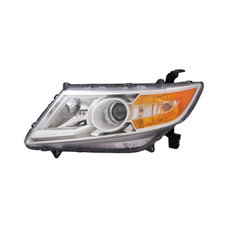 Pacific Best® - Driver Side Replacement Headlight Lens and Housing (Standard Line)