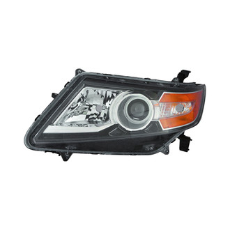 Pacific Best® - Driver Side Replacement Headlight Lens and Housing (Standard Line)
