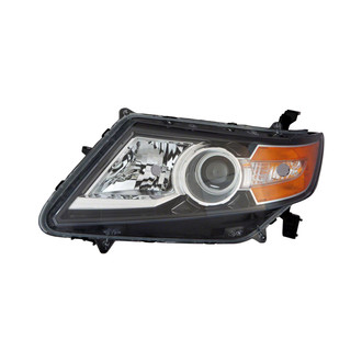 Pacific Best® - Driver Side Replacement Headlight Lens and Housing (CAPA Certified)