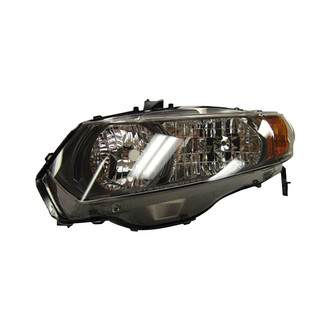 Pacific Best® - Driver Side Replacement Headlight Lens and Housing (Standard Line)