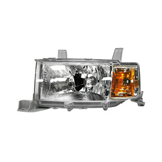 Pacific Best® - Driver Side Replacement Headlight Lens and Housing (CAPA Certified)