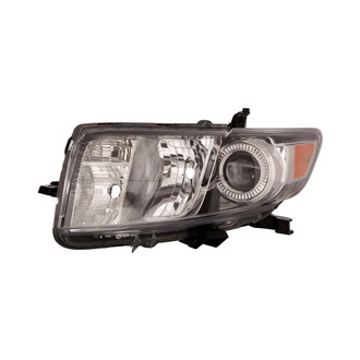 Pacific Best® - Driver Side Replacement Headlight Lens and Housing (CAPA Certified)