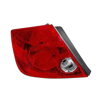Pacific Best® - Driver Side Outer Replacement Tail Light Lens and Housing (CAPA Certified)