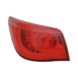Pacific Best® - Driver Side Outer Replacement Tail Light (Standard Line)